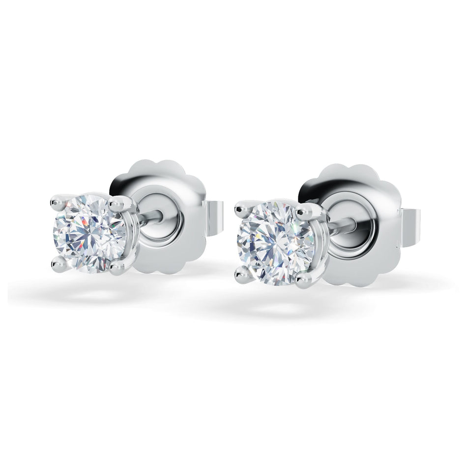 Classic Lab Diamond Stud Earrings (1/4 ct. tw.) β VS+ Clarity - 14k White or Yellow Gold Over Sterling Silver