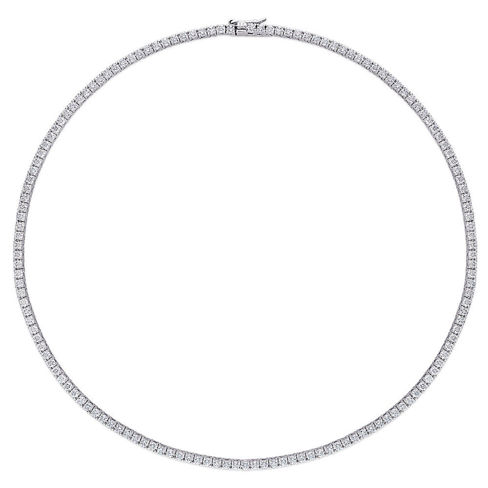 12.5 ct. DEW Created Moissanite Tennis Necklace - Available in 6 Sizes