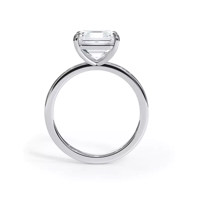 AGI Certified 3 CTW Lab Grown Diamond Solitaire Engagement Ring β G-VS Clarity, 14K White Gold