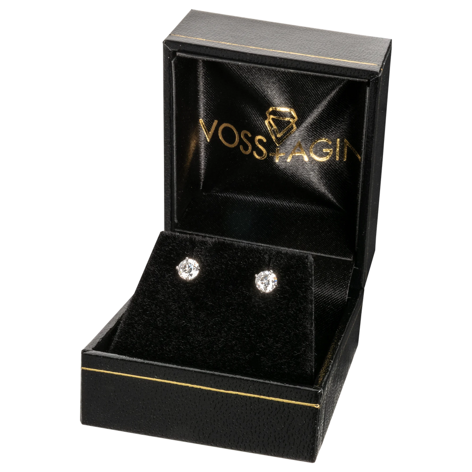 3.00 CTW Lab Grown Diamond Stud Earrings | 14k Gold | G-VS Round Cut | AGI Certified