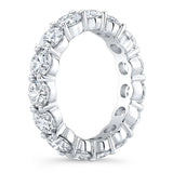 4.00 Ct Round Cut Created Moissanite Classic Eternity Band in 14k Gold Overlay