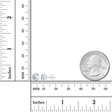 2.00 CTW AGI Certified Lab-Grown Diamond Stud Earrings in Solid 14K Gold - G Color, VS Clarity