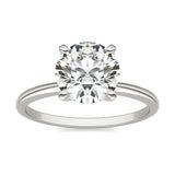 2 CTW Round Lab Grown Diamond Solitaire Engagement Ring 14K White Gold (G-VS)