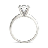 2 CTW Round Lab Grown Diamond Solitaire Engagement Ring 14K White Gold (G-VS)