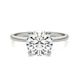 2 CTW Round Lab Grown Diamond Solitaire Engagement Ring 14K White Gold (G-VS)