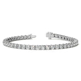 6.5 CTW Lab Grown Diamond Tennis Bracelet in 14kt White/Yellow Gold (G/VS) AGI Certified