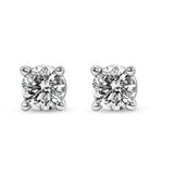 0.25 CTW Round Lab-Grown Diamond Stud Earrings in 14K Gold Over Sterling Silver (F Color, VS Clarity)