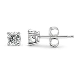 0.25 CTW Round Lab-Grown Diamond Stud Earrings in 14K Gold Over Sterling Silver (F Color, VS Clarity)