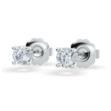 Classic Lab Diamond Stud Earrings (1/4 ct. tw.) – VS+ Clarity - 14k White or Yellow Gold Over Sterling Silver