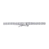 12.5 Carat DEW Created Moissanite Tennis Necklace in 14K Gold Overlay