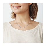 12.5 Carat DEW Created Moissanite Tennis Necklace in 14K Gold Overlay
