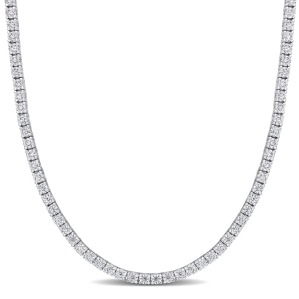 12.5 ct. DEW Created Brilliant Moissanite Tennis Necklace - Choose