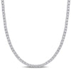 12 1/2 ct. DEW Lab-Created Brilliant Moissanite Tennis Necklace – 18