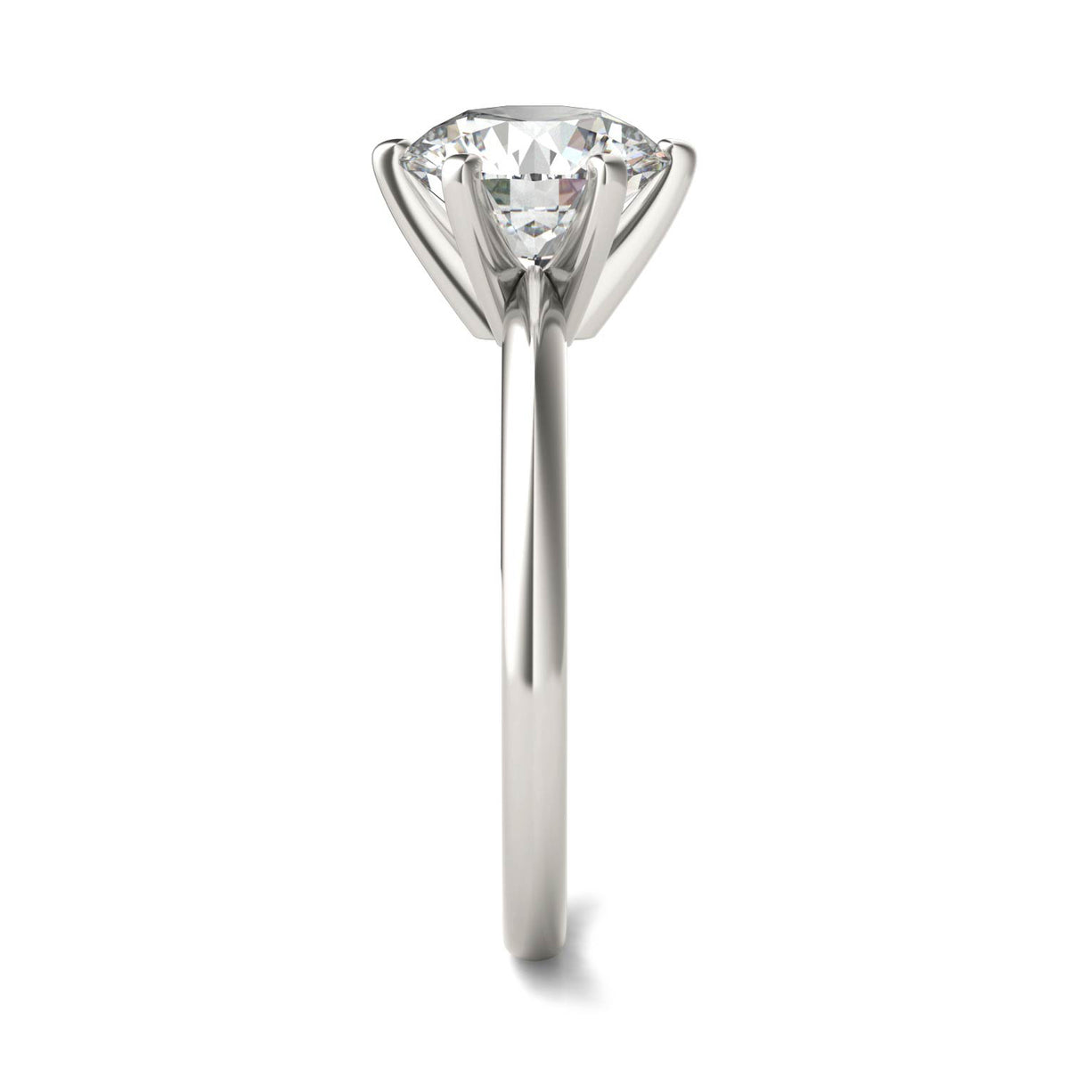 2 CTW Lab Grown Diamond Engagement Ring | 14K White Gold | AGI ...