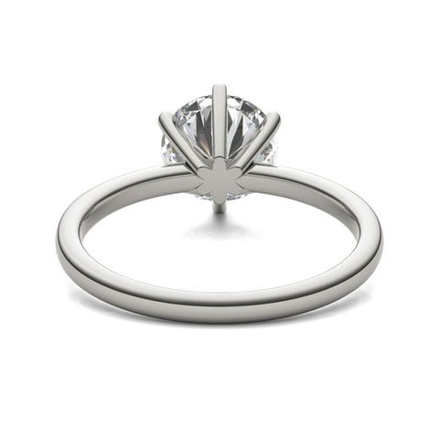 AGI Certified 3 CTW Lab Grown Diamond Solitaire Engagement Ring – Round, Asscher, Emerald, or Princess Cut – G-VS Clarity, 14K White Gold