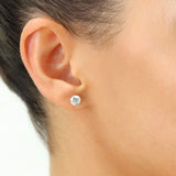 2.00 CTW AGI Certified Lab-Grown Diamond Stud Earrings in Solid 14K Gold – E Color, VS Clarity