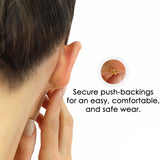 2.00 CTW AGI Certified Lab-Grown Diamond Stud Earrings in Solid 14K Gold – E Color, VS Clarity