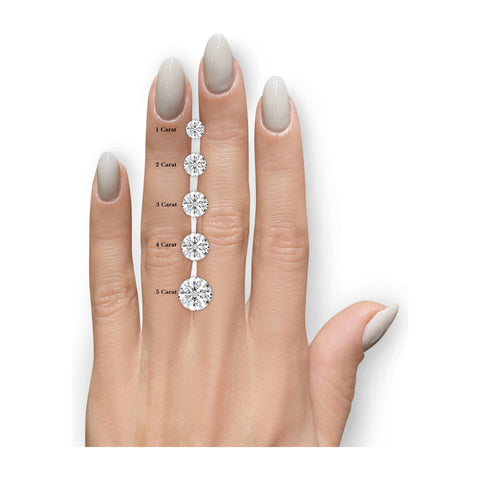 AGI Certified 3.00 CTW Round Brilliant Lab Diamond Channel Set Engagement Ring in 14K White Gold