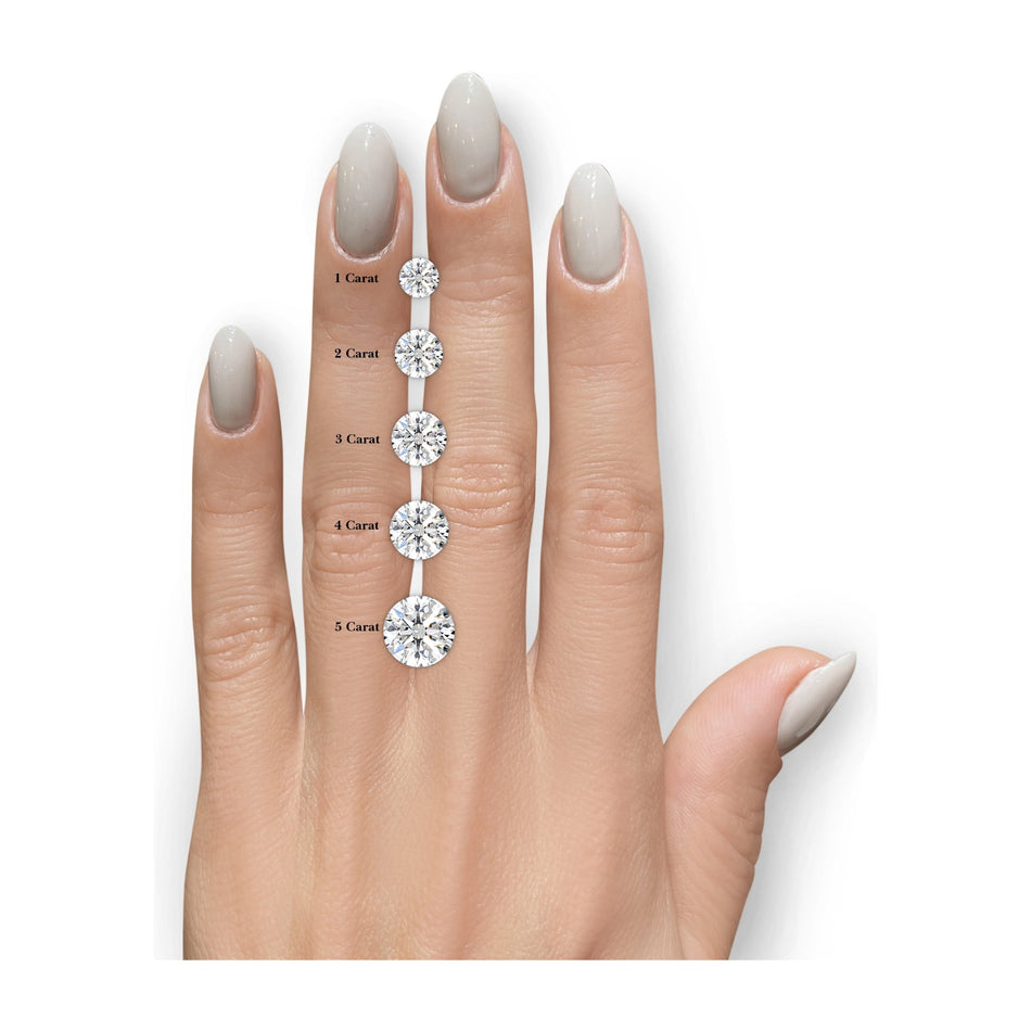 AGI Certified 3.00 CTW Round Brilliant Lab Diamond Channel Set Engagement Ring in 14K White Gold