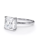 AGI Certified 3 CTW Lab Grown Diamond Solitaire Engagement Ring – Round, Asscher, Emerald, or Princess Cut – G-VS Clarity, 14K White Gold