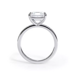 AGI Certified 3 CTW Lab Grown Diamond Solitaire Engagement Ring – Round, Asscher, Emerald, or Princess Cut – G-VS Clarity, 14K White Gold