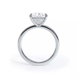 AGI Certified 3 CTW Lab Grown Diamond Solitaire Engagement Ring – Round, Asscher, Emerald, or Princess Cut – G-VS Clarity, 14K White Gold