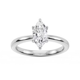 5.00 CT Lab Grown Diamond Solitaire Engagement Ring in 14K White Gold – G Color VS Clarity, IGI Certified