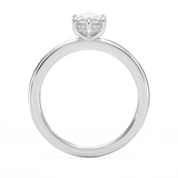 5.00 CT Lab Grown Diamond Solitaire Engagement Ring in 14K White Gold – G Color VS Clarity, IGI Certified