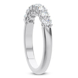 AGI Certified 2.00 CTW 7-Stone Lab Grown Diamond Anniversary Ring F/VS1 in 14K Gold Over Sterling Silver