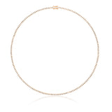 8.00 CTW AGI Certified Lab Grown Diamond Tennis Necklace in 14K White or Yellow Gold (F/VS)