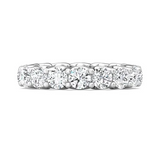 4.00 CTW AGI Certified Lab-Grown Diamond Eternity Band Ring In U-Prong Setting | G/VS Clarity | Choice of 14K White or Yellow Gold