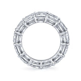 AGI Certified 26 CTW Emerald Cut Lab Grown Diamond Eternity Band 14kt Gold