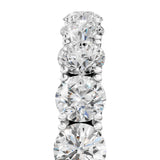2.00 CTW Round Lab Grown Diamond Eternity Band 18kt Gold over Sterling