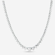 15 CTW Lab Created Moissanite Tennis Necklace - G-H Color, SI Clarity