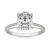 2.00 CTW AGI CertifiedOval Lab Grown Diamond Solitaire Engagement Ring in 14K White Gold (G-VS)