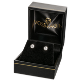 1.00 CTW Genuine Certified Moissanite Stud Earrings in Solid 14K White or Yellow Gold