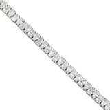 AGI Certified 16.00 CTW Pear Shaped Lab Grown Diamond Tennis Bracelet - 14kt White Gold