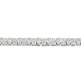 AGI Certified 16.00 CTW Pear Shaped Lab Grown Diamond Tennis Bracelet - 14kt White Gold