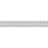 AGI Certified 10 CTW Round Lab Grown Diamond Double Row Offset Tennis Bracelet - 14kt White Gold over Sterling Silver