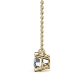 2.00 CTW AGI Certified Lab-Grown Emerald-Cut Diamond Solitaire Pendant in Choice Of 14K White or Yellow Gold