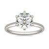 2 CTW Round Lab Grown Diamond Six Prong Solitaire Engagement Ring - G-VS Clarity, AGI Certified, 14K White Gold