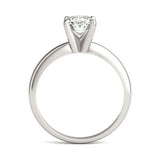 1 1/2 CTW Oval Lab Grown Diamond Solitaire Engagement Ring 14K White Gold