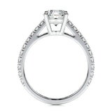 1.00 CTW Round Brilliant Crafted Lab Grown Diamond Ring White Gold (G-VS2)